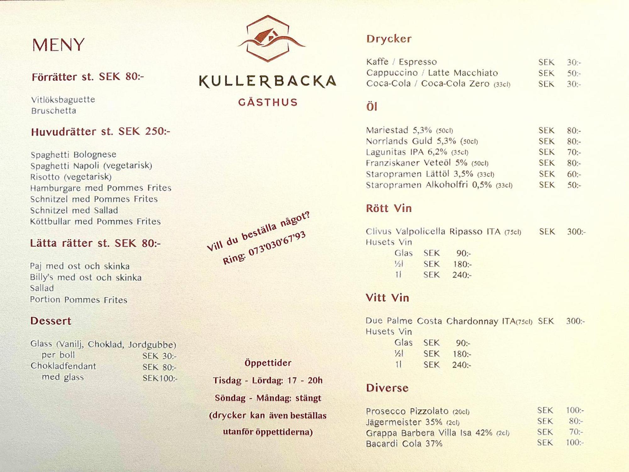 Kullerbacka Gaesthus * Segersta